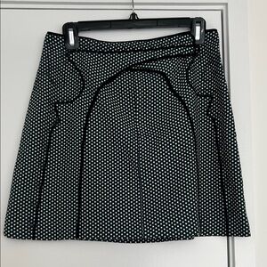 C/MEO Green Black and White Polka Dot Skirt